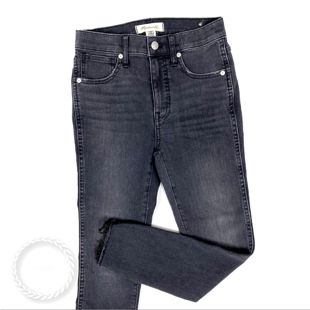 MADEWELL 10" High Rise Skinny Raw Hem Crop